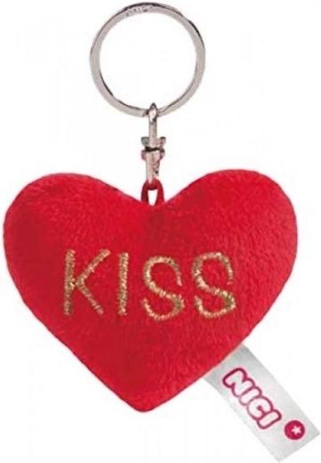 Portachiavi in peluche Nici a forma di cuore - 1 pezzo