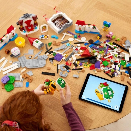 Istruzioni digitali nell’app LEGO Super Mario