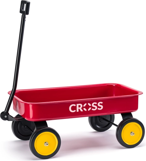 Carretto trainabile in metallo Cross per bambini