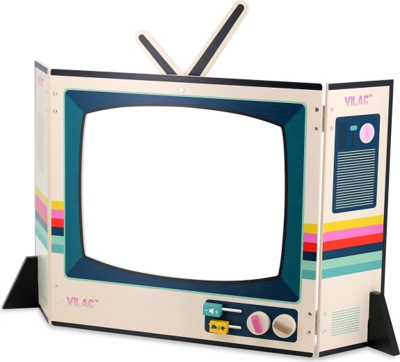 TV retrò come teatrino per bambini