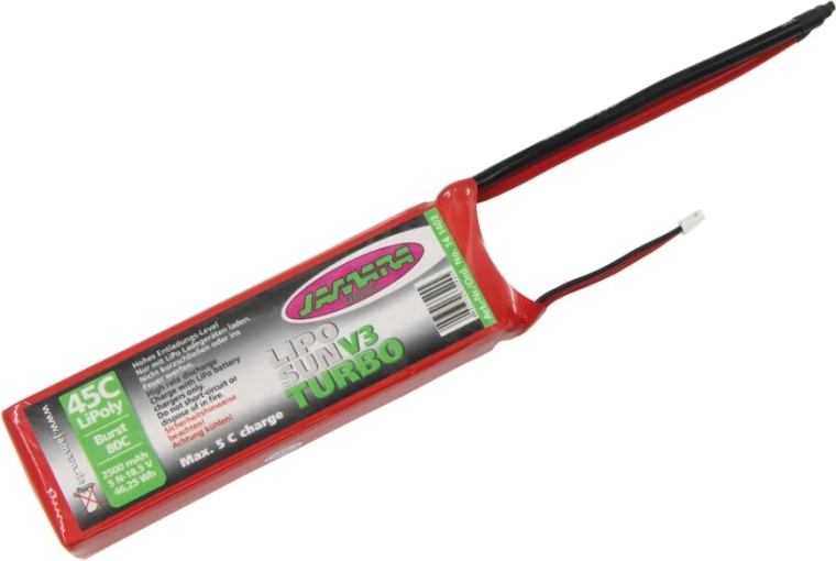 Batteria LiPo LipoSun V3 Turbo 2500 mAh 18,5 V 45C