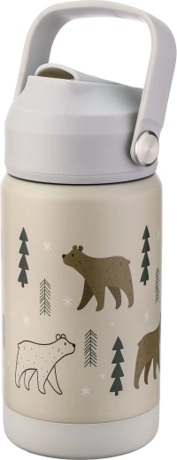 Borraccia termica in acciaio con beccuccio Kitchisimo 370 ml orsetto
