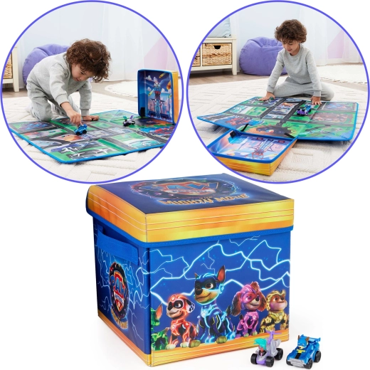 Tappetino che si trasforma in box portaoggetti