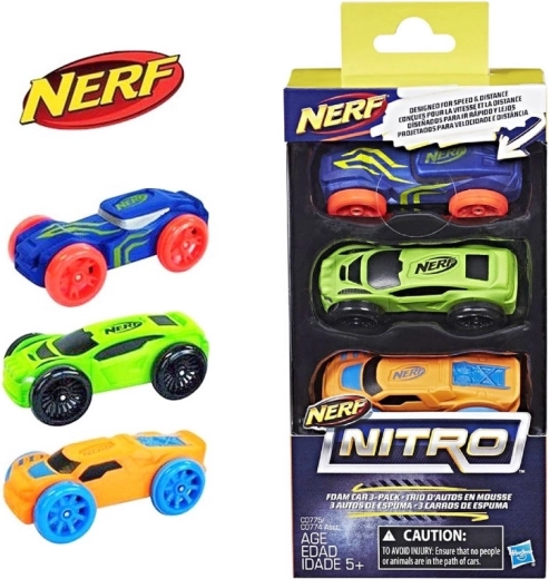 Nerf Nitro automobiline – set da 3 pezzi