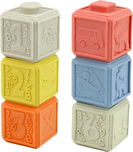 Cubi con numeri per i primi conti