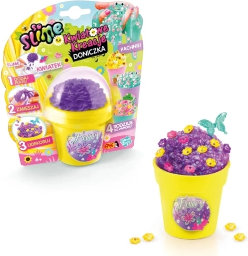 EPEE SoSlime creazione floreale in vaso giallo