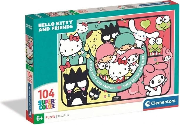 Puzzle Clementoni SuperColor Hello Kitty e amici da 104 pezzi