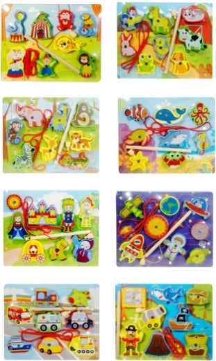 Puzzle in legno con canna da pesca magnetica - 1 pezzo
