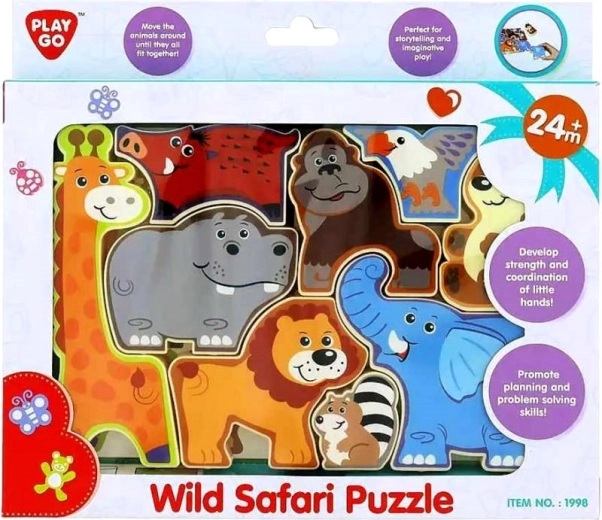 Puzzle in legno Safari per bambini