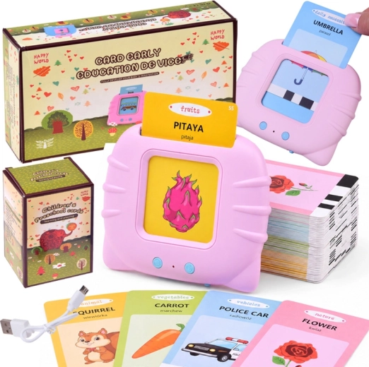 Lettore interattivo di schede didattiche per bambini polacco–inglese (224 schede)