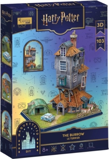 Puzzle 3D Cubic Fun Harry Potter Nora – casa dei Weasley
