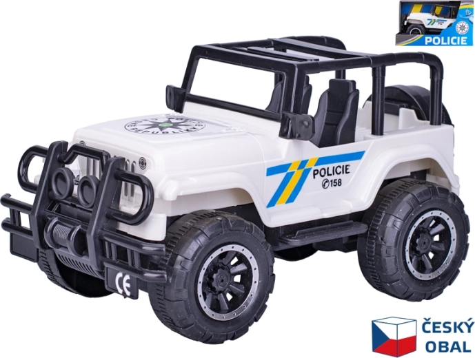 Jeep della polizia con motore a inerzia 22,5 cm