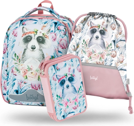 Set scolastico Shelly Mýval: cartella, astuccio e borsa