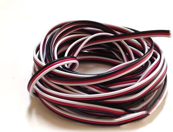 Cavo servo piatto a tre conduttori Futaba 3×0,13 mm² - 1 m