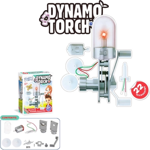 kit educativo dinamo con luce LED