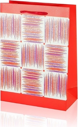 Robusti manici a nastro e finitura lucida