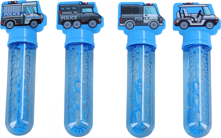 Bacchetta per bolle di sapone con auto della polizia 14 cm - 1 pezzo