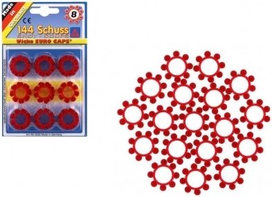 Capsule per pistola giocattolo 8 colpi – coroncine, 144 spari