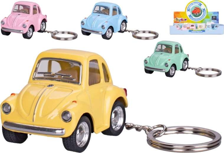 Portachiavi Kinsfun Volkswagen Beetle con funzione retrocarica