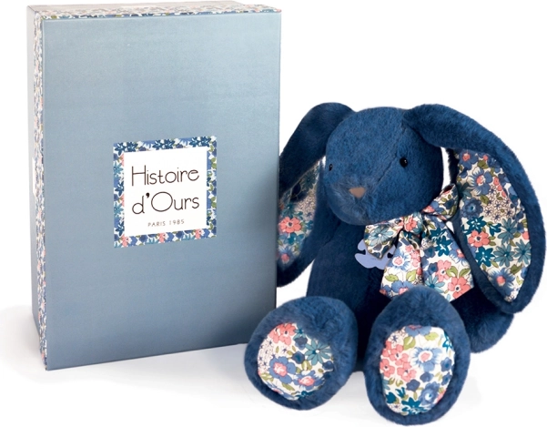 Amico di peluche coniglietto blu 25 cm
