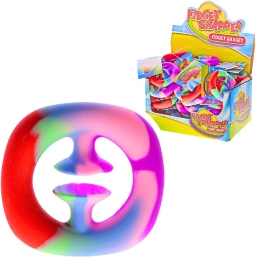 Giocattolo antistress fidget snapper arcobaleno – 6 colori