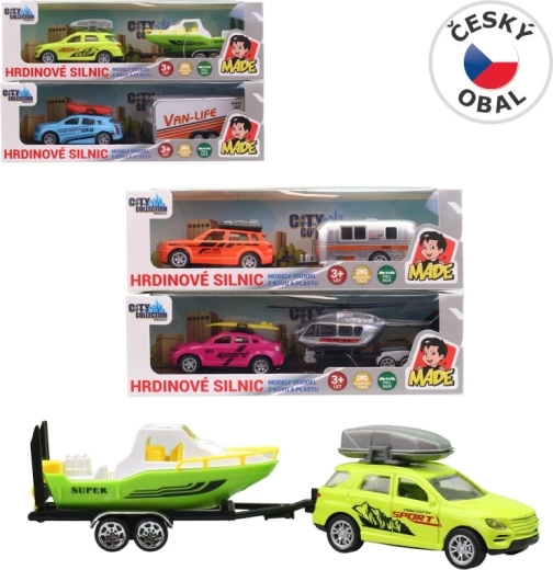 Auto con rimorchio 19 cm