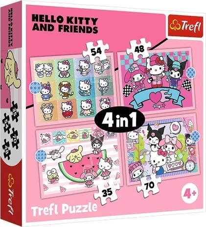 Puzzle Trefl 4 in 1 Dolce avventura – Sanrio Hello Kitty