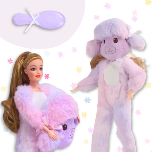 Arti snodabili e spazzolina per capelli