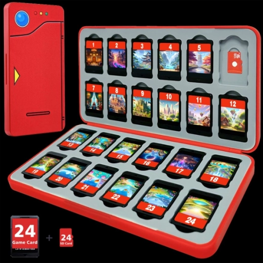 Custodia FUNLAB Pokédex per 24 schede di gioco per Nintendo Switch