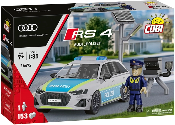 Set di costruzioni COBI Audi RS 4 Polizei in scala 1:35