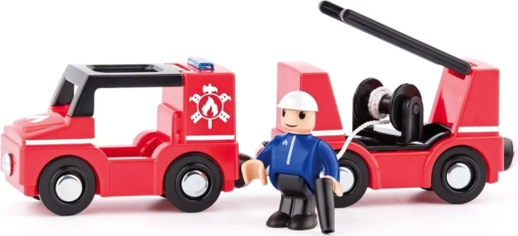 Autopompa dei vigili del fuoco con scala