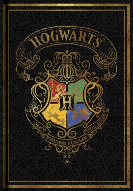 Blocco A5 Harry Potter colorato nero