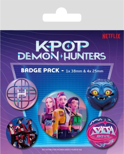 Set di spille metalliche K-pop Demon Hunters (Netflix)