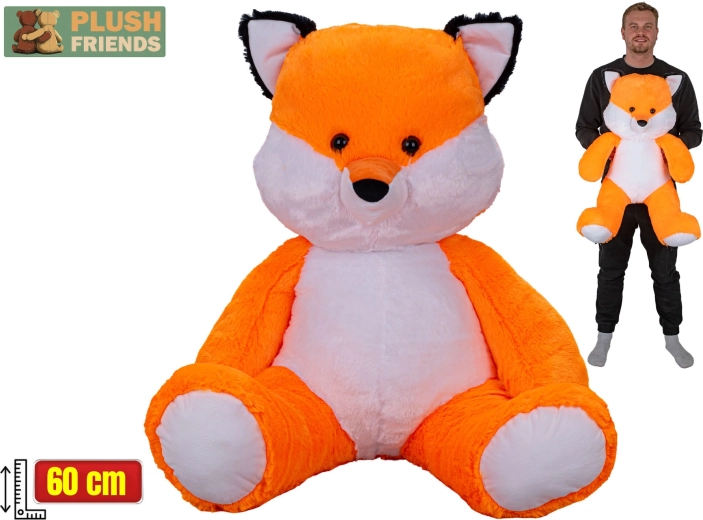 Plush Friends volpe di peluche seduta 60 cm