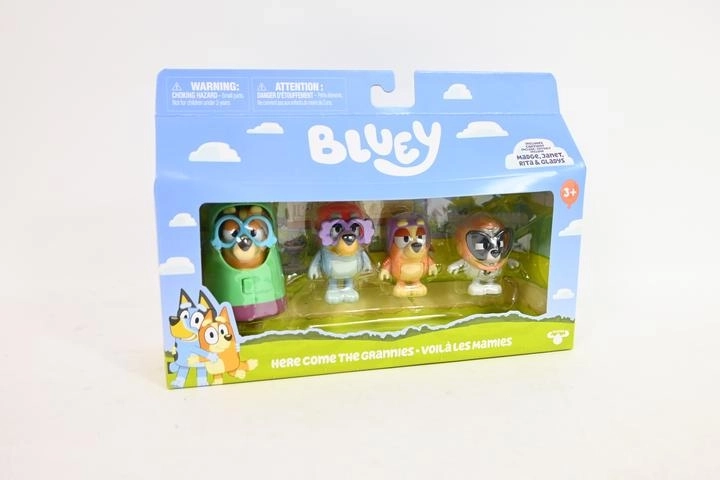 Set di personaggi Bluey “nonne” (4 personaggi + 2 accessori)