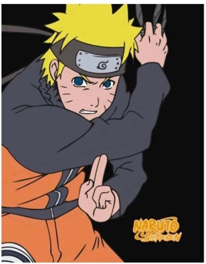 Coperta in pile Naruto