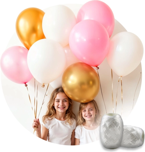 Set completo con palloncini e nastro