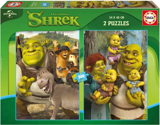 Puzzle Educa Shrek 2 x 500 pezzi