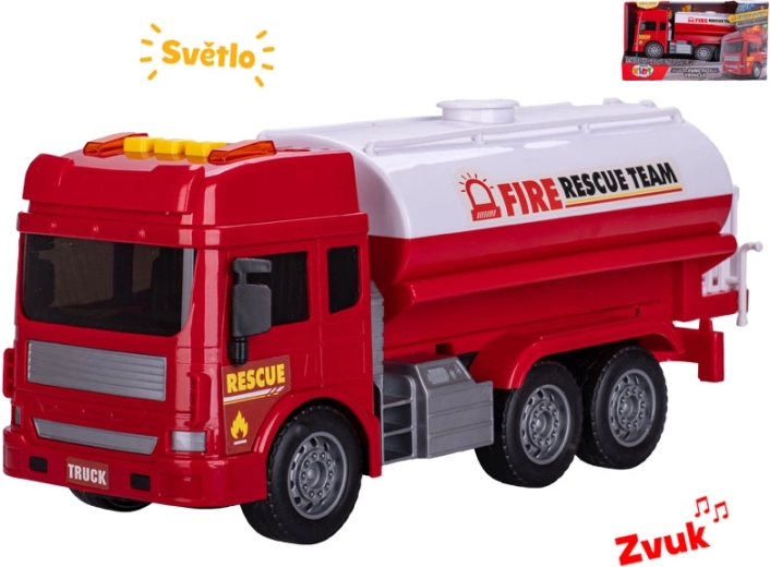 Autobotte dei pompieri con luci e suoni 28 cm