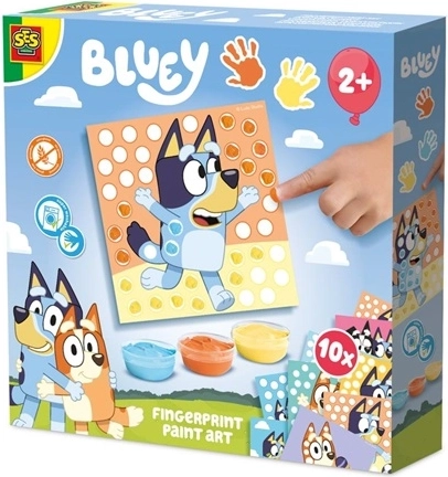 SES Bluey pittura con le dita