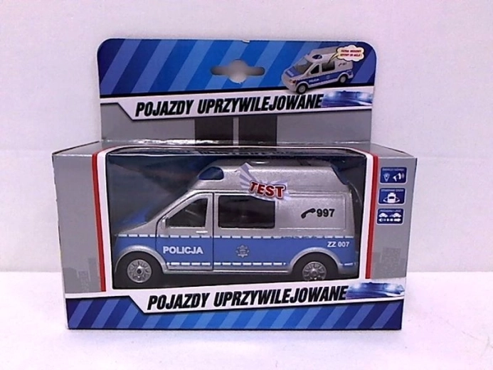 Furgone della polizia con suoni cechi 14 cm