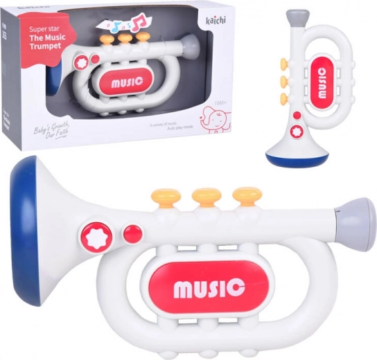 Tromba interattiva per bambini Kaichi con 3 modalità - 1 pezzo