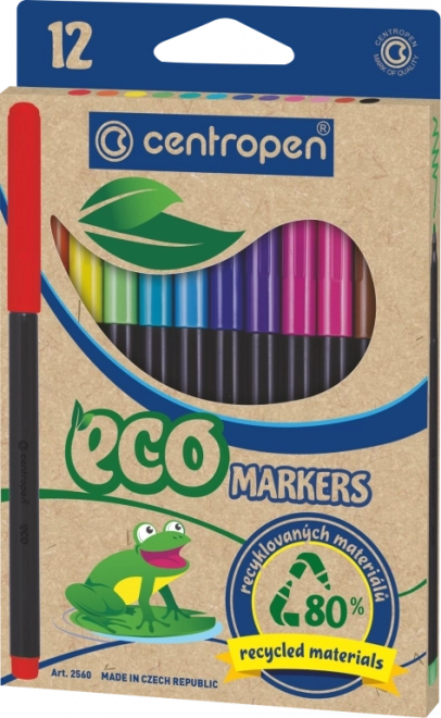 Pennarelli eco Centropen 12 colori