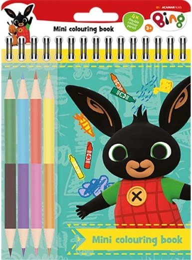 Mini album da colorare con matite colorate Bing