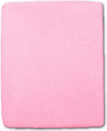 Lenzuolo in spugna rosa per lettino