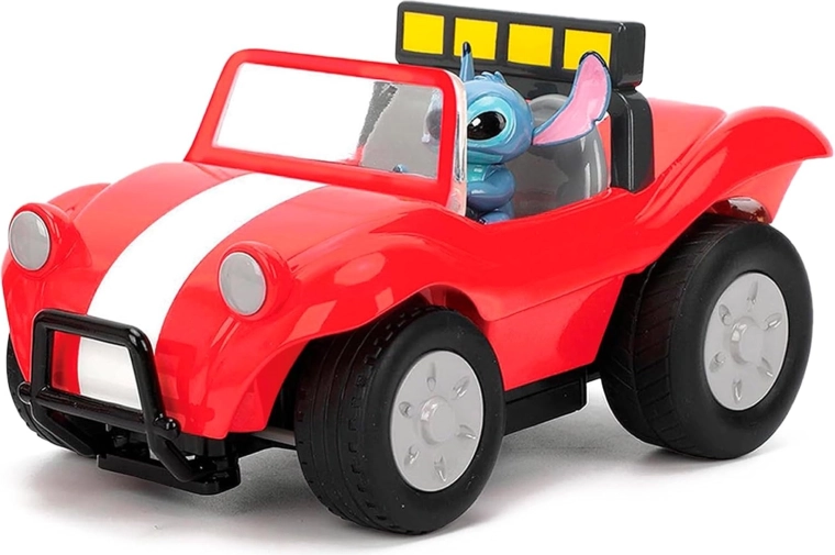 Buggy sportiva con Stitch al volante