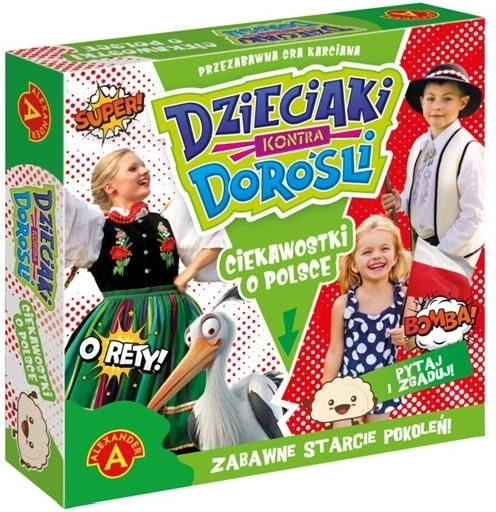 Bambini contro adulti: curiosità sulla Polonia (gioco di carte per famiglie)