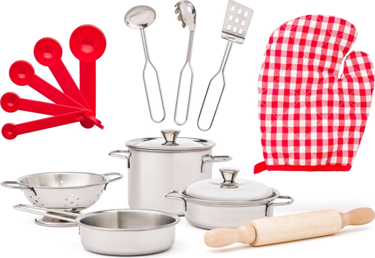 Mini stoviglie da cucina – set realistico da 12 pezzi
