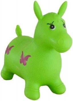 Cavallo Saltante in Gomma Verde