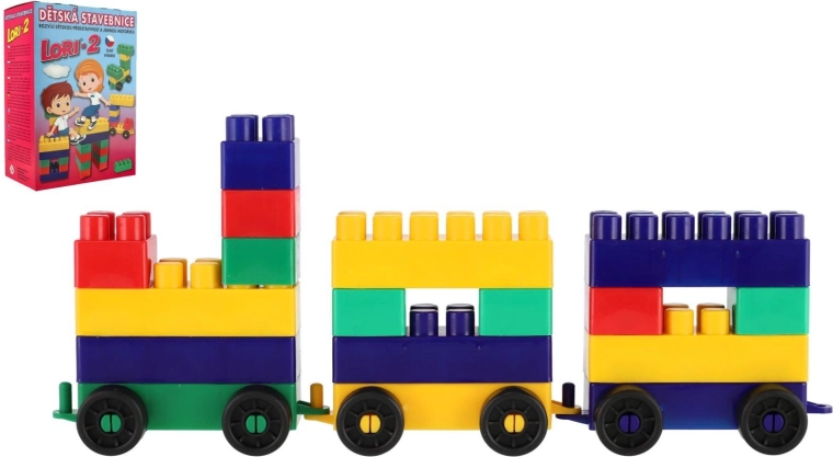 Costruzioni LORI 2 con cubi colorati - 35 pezzi